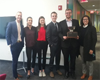 winning team with cup for bioe capstone spring 2019